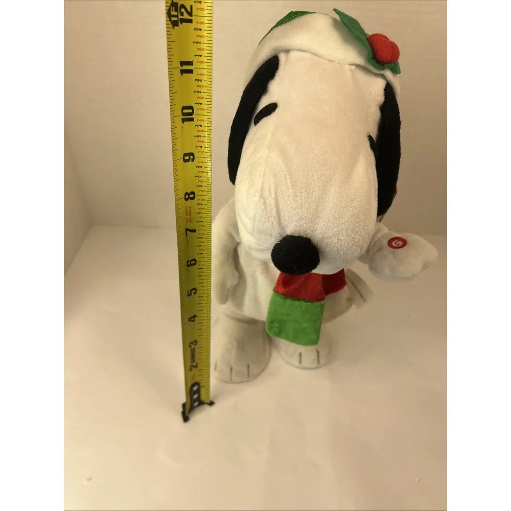 Gemmy Snoopy Christmas Santa Musical Peanuts Side Stepper Dancing Plush 2013